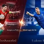 Anh doi dau giua Dominik Szoboszlai Hungary va Lukas Hradecky Phan Lan tren anh dai dien Gavang TV